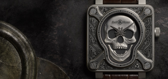 Bell Ross Br01 Burning Skull Montre de luxe tatou e Rotekson